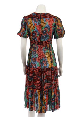 Lot 286 - Two Ossie Clark/Celia Birtwell for Radley printed chiffon dresses, 1970s