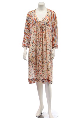 Lot 286 - Two Ossie Clark/Celia Birtwell for Radley printed chiffon dresses, 1970s