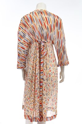 Lot 286 - Two Ossie Clark/Celia Birtwell for Radley printed chiffon dresses, 1970s