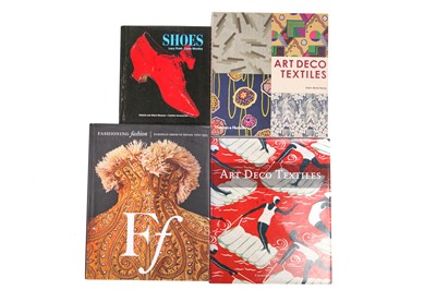 Lot 500 - A large group of fashion and textiles books in a variety of topics, modern