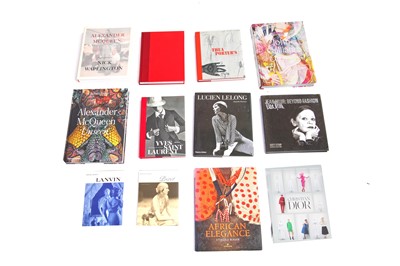 Lot 503 - Twelve fashion books on a variety of topics, modern