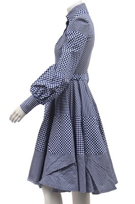 Lot 289 - John Bates for Jean Varon 'checkerboard' cotton maxi-dress, 'Wild West sweetheart', collection, 1973