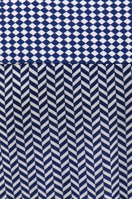 Lot 289 - John Bates for Jean Varon 'checkerboard' cotton maxi-dress, 'Wild West sweetheart', collection, 1973