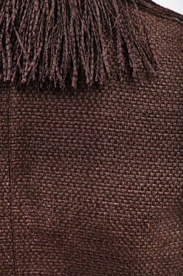 Lot 108 - A Thierry Mugler brown woven raffia-effect jacket, Les Solarisées collection, Spring-Summer 2001