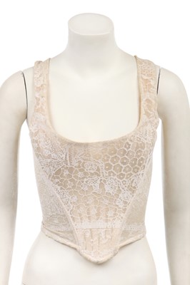 Lot 140 - A Vivienne Westwood ivory lace corset, 'Always on Camera' collection, A/W 1992-93
