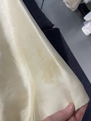 Lot 350 - A Christian Dior ivory ziberline dress, circa 1966