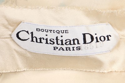 Lot 350 - A Christian Dior ivory ziberline dress, circa 1966