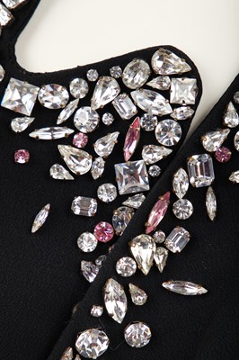 Lot 141 - A Thierry Mugler black silk crepe cocktail dress, probably Autumn-Winter, 1986-87