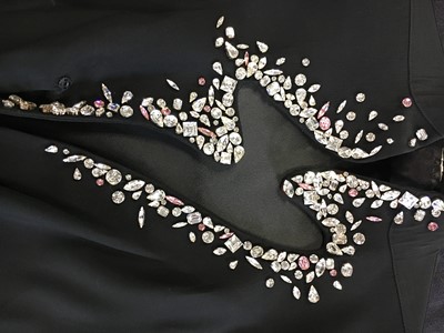 Lot 141 - A Thierry Mugler black silk crepe cocktail dress, probably Autumn-Winter, 1986-87