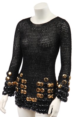 Lot 290 - A Loris Azzaro crochet mini dress, 1970