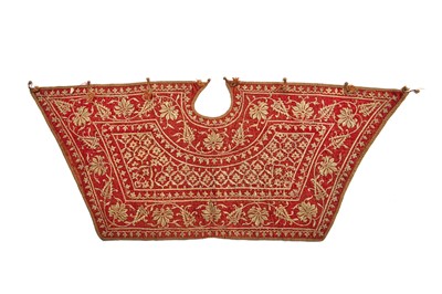 Lot 535 - An unusual ceremonial textile, Indian early 19th century