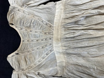 Lot 520 - A sprigged muslin dress, 1805-10