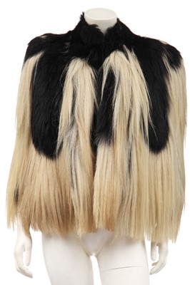 Lot 402 - A black and white Colobus monkey fur cape, circa 1940