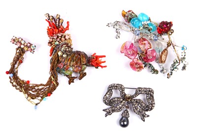 Lot 67 - A group of Christian Dior and Christian Lacroix costume jewellery, 1990s