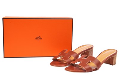 Lot 48 - Two pairs of Hermès shoes, 1990s
