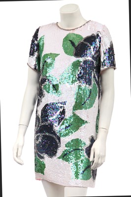 Lot 427 - A Pierre Cardin for Paul and Joe sequined mini dress, 1990s