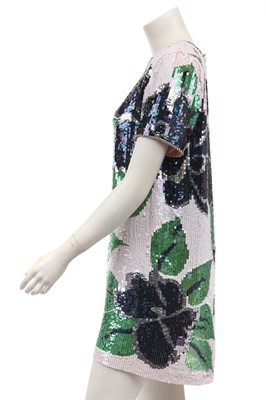 Lot 427 - A Pierre Cardin for Paul and Joe sequined mini dress, 1990s