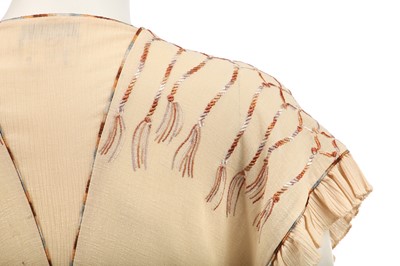 Lot 293 - A Janice Wainwright embroidered dress and top, 1970s