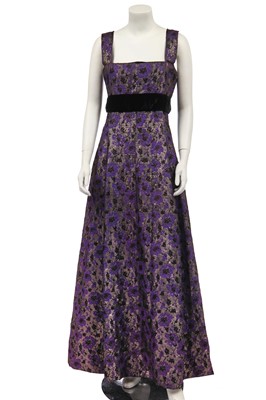 Lot 353 - A Christian Dior brocatelle evening dress, circa 1960