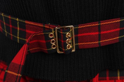 Lot 402 - A Jean-Paul Gaultier unisex tartan kilt ensemble, circa 1989