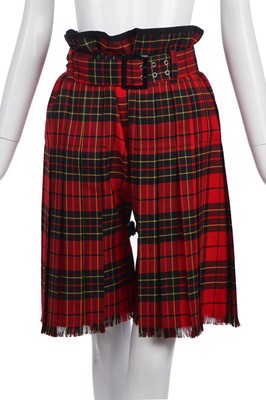 Lot 402 - A Jean-Paul Gaultier unisex tartan kilt ensemble, circa 1989