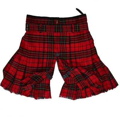 Lot 402 - A Jean-Paul Gaultier unisex tartan kilt ensemble, circa 1989