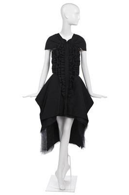 Lot 539 - A Comme des Garçons black wool and tulle dress, 'Transcending Gender' collection, Spring-Summer, 1995