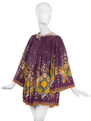 Lot 282 - An Ossie Clark for Radley/Celia Birtwell printed silk smock/dress, 1968