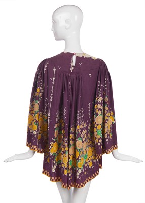 Lot 282 - An Ossie Clark for Radley/Celia Birtwell printed silk smock/dress, 1968