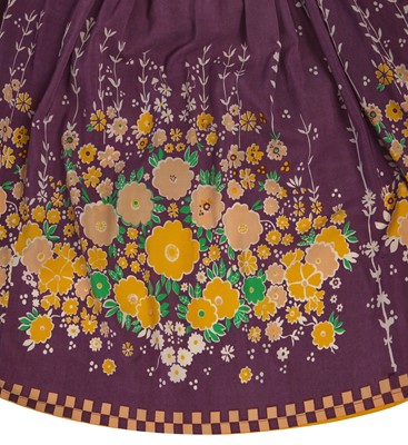 Lot 282 - An Ossie Clark for Radley/Celia Birtwell printed silk smock/dress, 1968