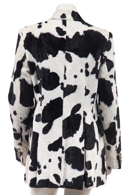 Lot 150 - A Dolce and Gabbana faux-fur cow-print jacket, mid 1990s