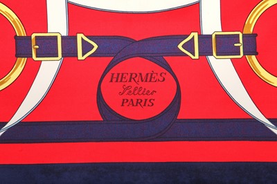 Lot 49 - Three Hermès printed silk scarves, various dates