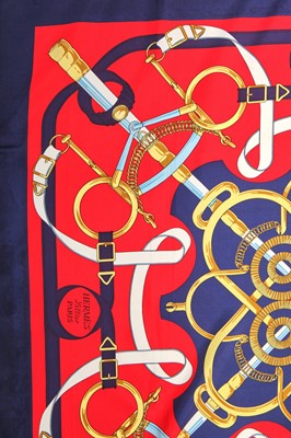 Lot 49 - Three Hermès printed silk scarves, various dates
