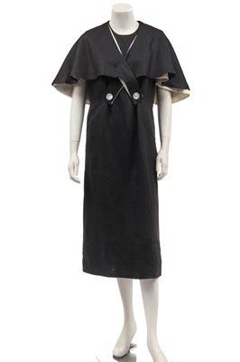 Lot 223 - A Madame Grès couture summer dress with capelets, circa 1980