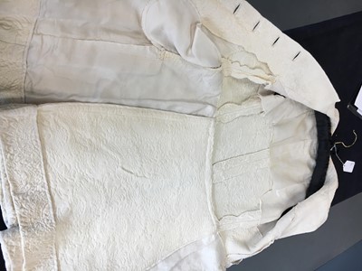 Lot 356 - A Balenciaga couture ivory matelassé silk dress, 1964