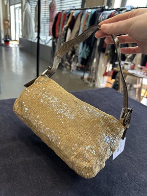 Lot 189 - A Fendi iridescent sequinned Baguette, late 1990s-early 2000s