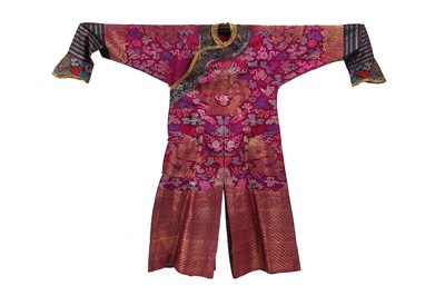 Lot 554 - A brocaded summer dragon robe - jifu, Chinese, circa 1900