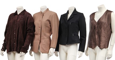 Lot 84 - A group of Issey Miyake tops and jackets, 1970s-1990s
