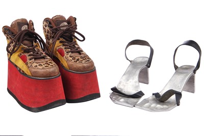 Lot 39 - Four pairs of novelty footwear, 1970s-1990s