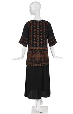 Lot 233 - A rare and important Chanel couture tunic, embroidered by Kitmir, 1922