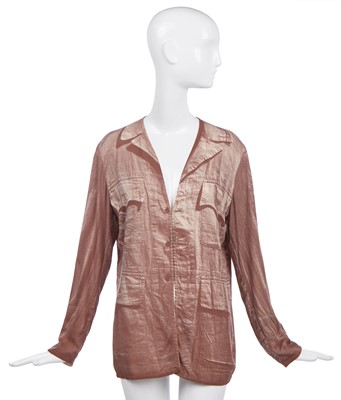 Lot 512 - A Martin Margiela Trompe-l'œil printed viscose shirt, Spring-Summer 1996