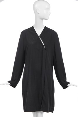 Lot 514 - A Martin Margiela black double-lined crêpe dress/coat, probably Spring-Summer 1999