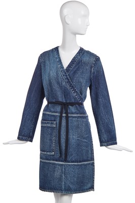 Lot 518 - A Martin Margiela denim wrap dress/coat, Spring-Summer 2002