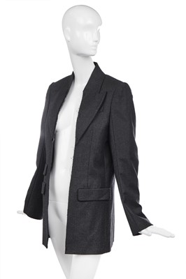 Lot 521 - A Martin Margiela charcoal-grey cashmere jacket, probably Autumn-Winter 2002