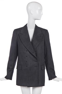 Lot 522 - A Martin Margiela grey wool double-breasted jacket, Autumn-Winter 2003