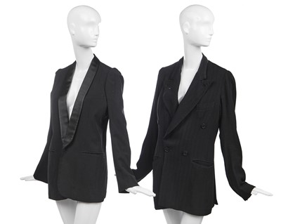 Lot 517 - Two Martin Margiela black jackets, probably early 2000s