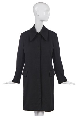 Lot 516 - A Martin Margiela black polyamide coat, probably early 2000s