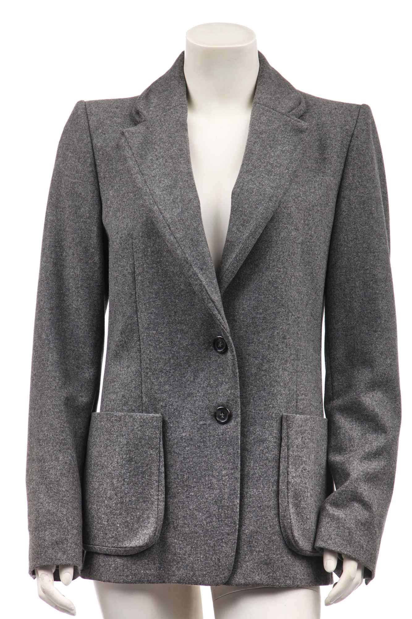 Lot 90 - A Martin Margiela grey wool-cashmere jacket, Autumn-Winter 2008