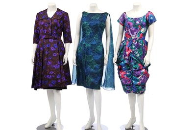 Lot 385 - Twelve cocktail and summer dresses, 1950s-early 60s