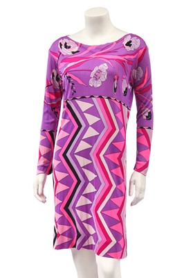 Lot 366 - A Pucci printed jersey dress, probably 1960s